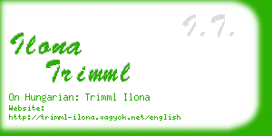 ilona trimml business card